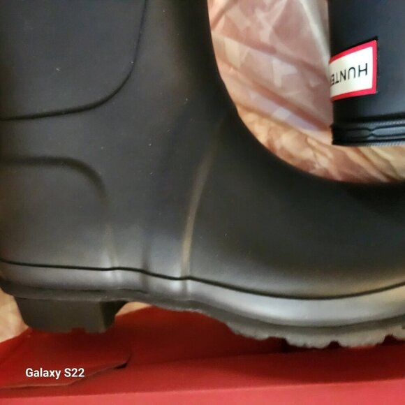 HUNTER Black Matte Tall Boots. NIB. Size: various - Picture 7 of 12